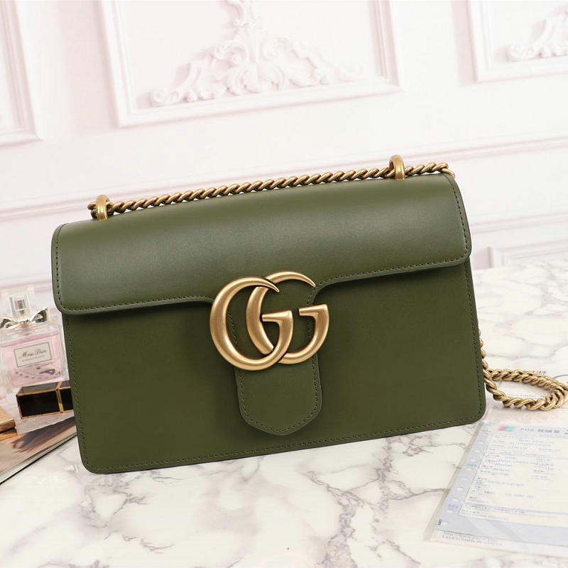 商品名称：グッチ GUCCI 2019年最新入荷 057-GG431777G GGマーモント ショルダーバッグ カーフスキン レディース