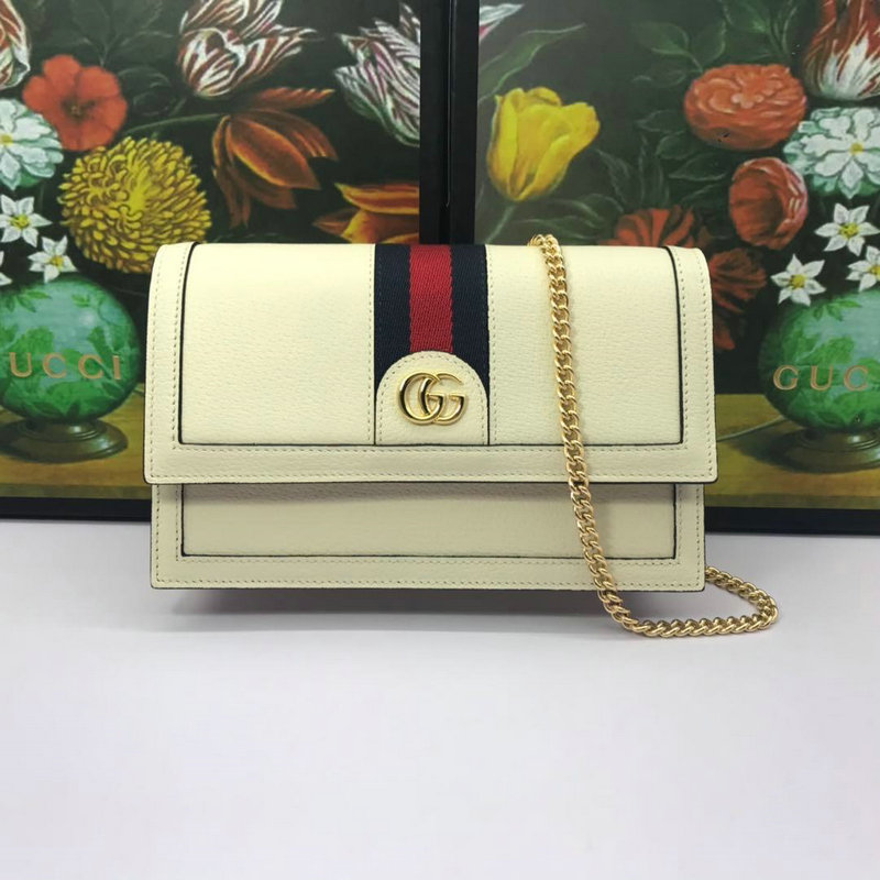 グッチ GUCCI 057-GG476079P 2019年最新入荷 クイーン マーガレット レザー ミニバッグ チェーンウォレット ショルダーバッグ