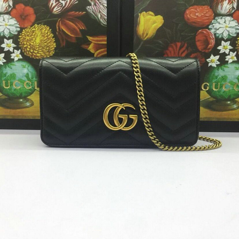 グッチ GUCCI 057-GG488427P 2019年最新入荷 GGマーモント フラップバッグ ショルダーバッグ カーフスキン ハート ミニバッグ