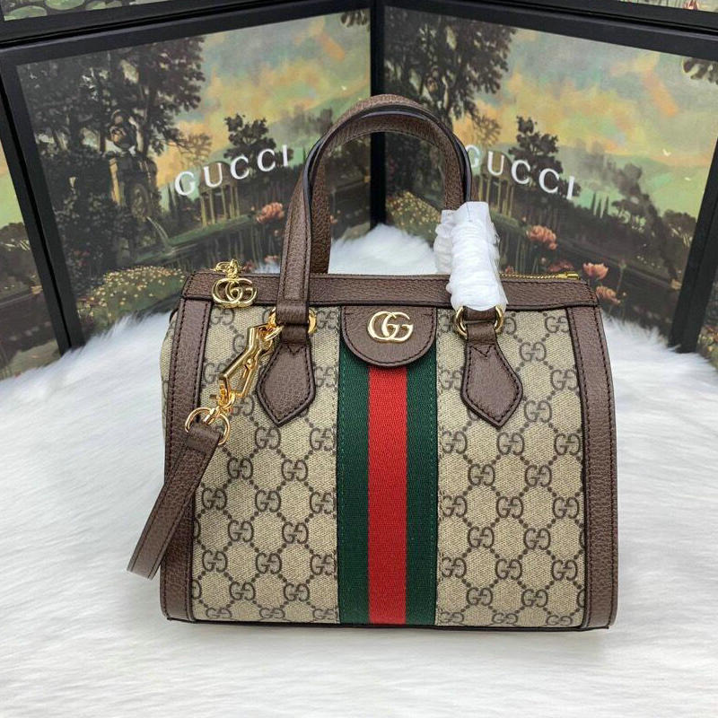 グッチ GUCCI 057-GG547551X 2019年最新入荷 GGスプリーム ハンドバッグ 2way ショルダーバッグ キャンパス コーヒー