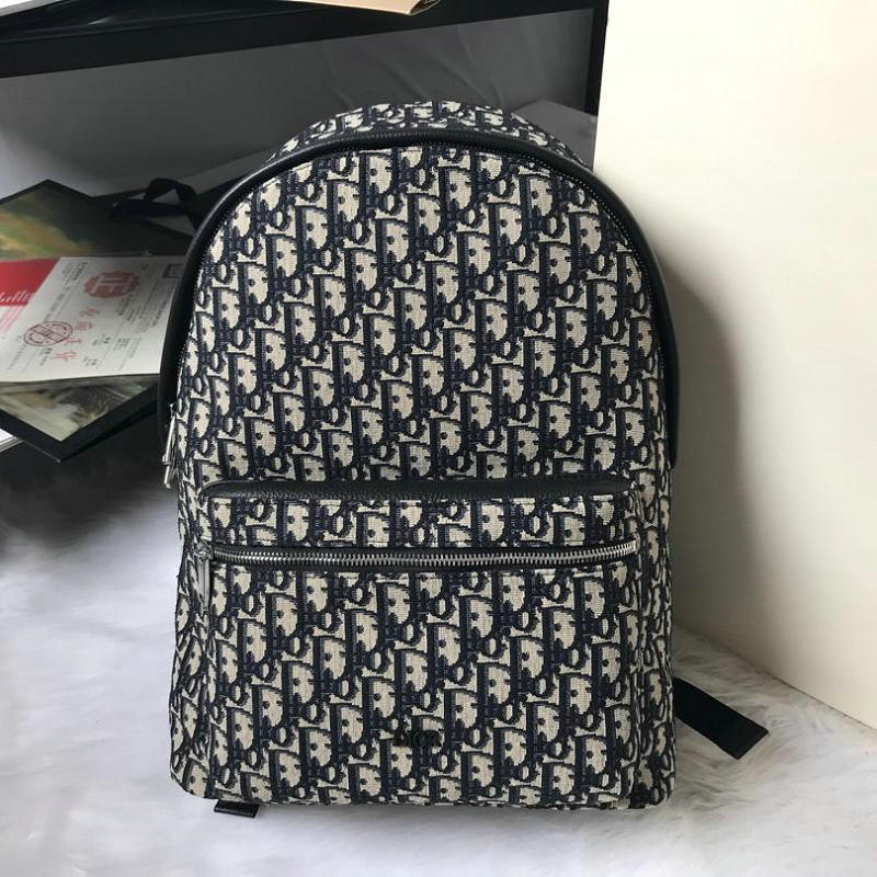 クリスチャンディオール CHRISTIAN DIOR 2019年最新入荷 Oblique バックパック リュック メンズ リュックサック キャンパス レザー