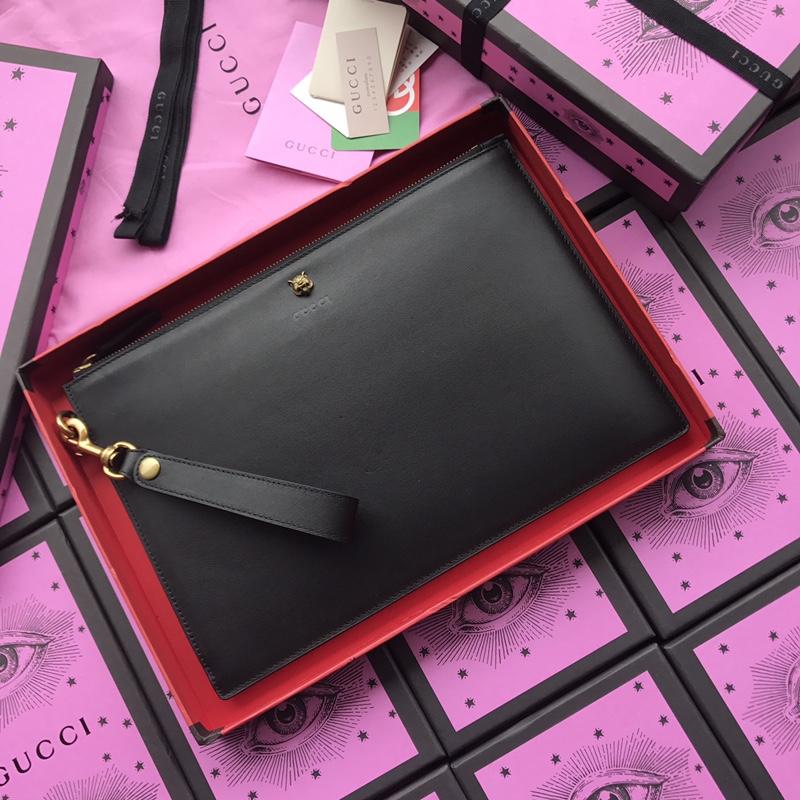 グッチ GUCCI  063-GG428724 2019年最新入荷 手持ちかばん メンズバッグ クラッチバッグ カーフスキン