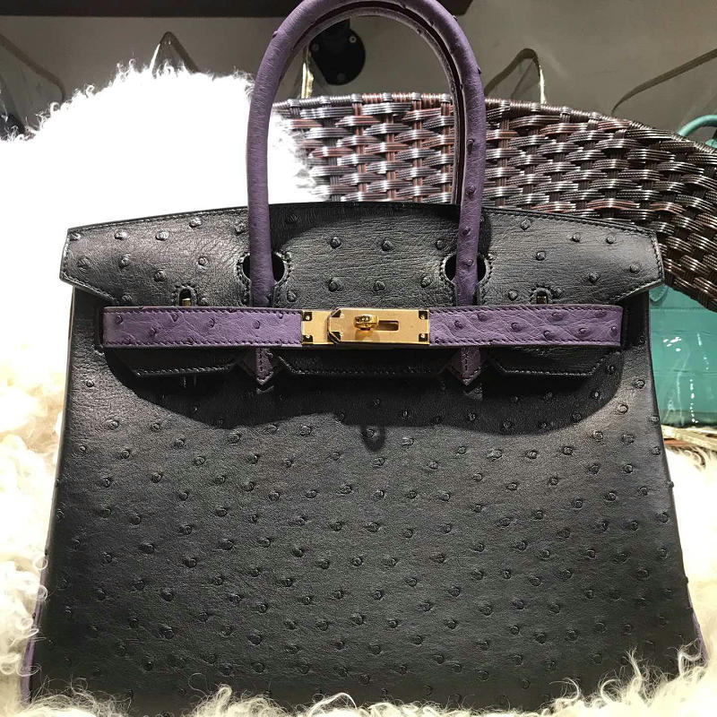 エルメス HERMES  063-HBK35TPKJ 2019年最新入荷 バーキン トートバッグ トップハンドバッグ オーストリッチ