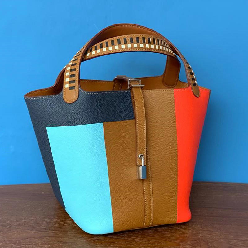 エルメス HERMES 063-HPK22RPF 2019年最新入荷 ピコタン バケットバッグ ショルダーバッグ レディースかばん ヴォーエプソン