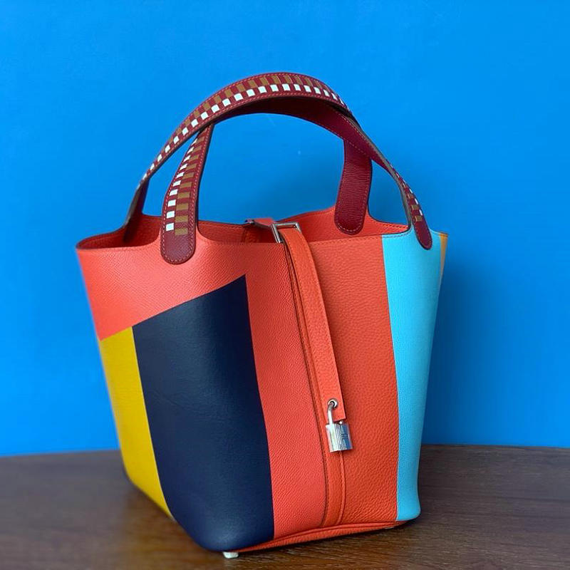 エルメス HERMES  063-HPK22RPR 2019年最新入荷 ピコタン バケットバッグ ショルダーバッグ レディースかばん ヴォーエプソン