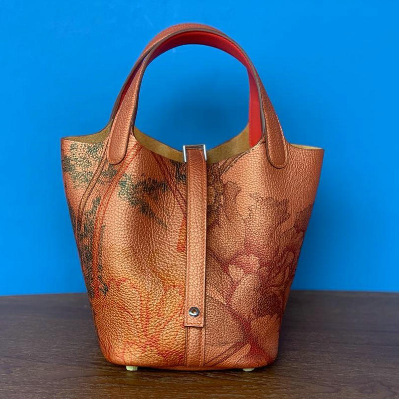 エルメス HERMES  063-HPK22RQK 2019年最新入荷 ピコタン バケットバッグ ショルダーバッグ レディースかばん トゴ