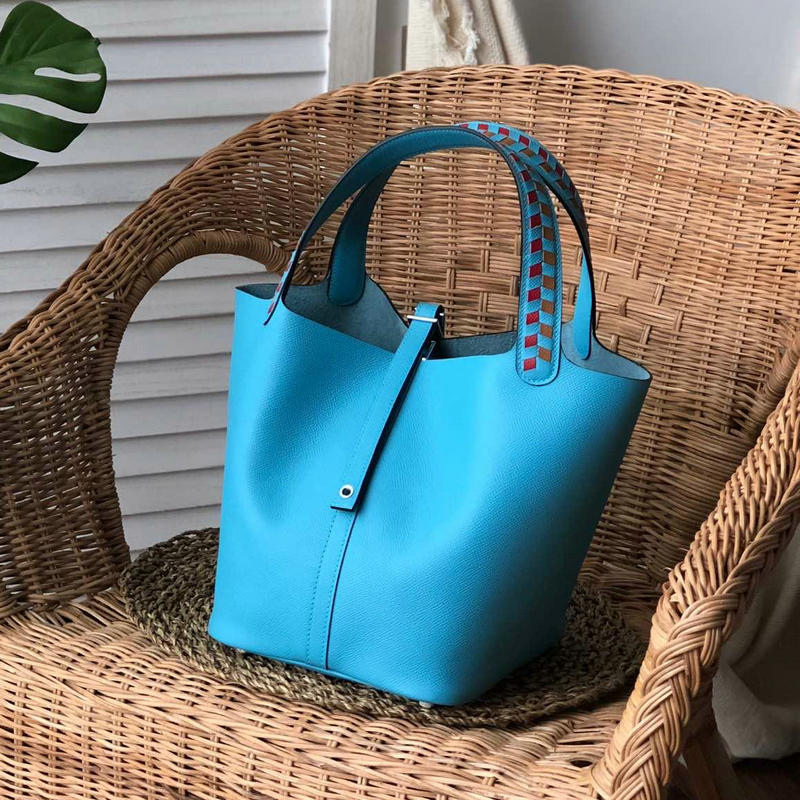 エルメス HERMES  063-HPK22TL 2019年最新入荷 ピコタン バケットバッグ ショルダーバッグ レディースかばん ヴォーエプソン