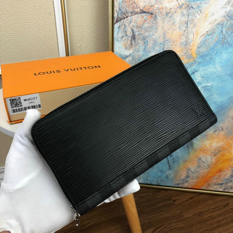 ルイヴィトン LOUISVUITTON  063-M68227 2019年最新入荷 ジッピー オーガナイザー ロングウォレット ラウンドファスナー長財布 札入れ 小銭入れ エピレザー 黒