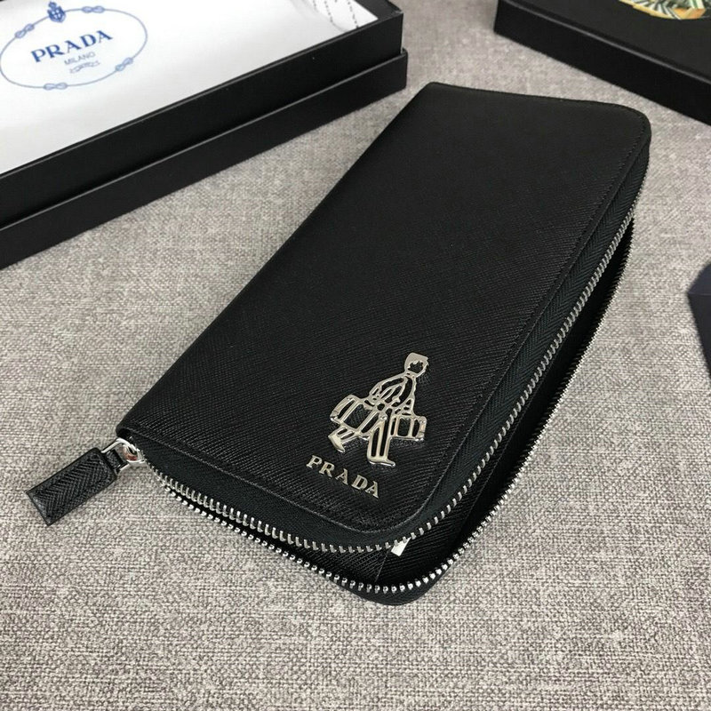 プラダ PRADA  063-PD2ML317R 2019年最新入荷 ジッピーウォレット ラウンドファスナー長財布 カーフレザー