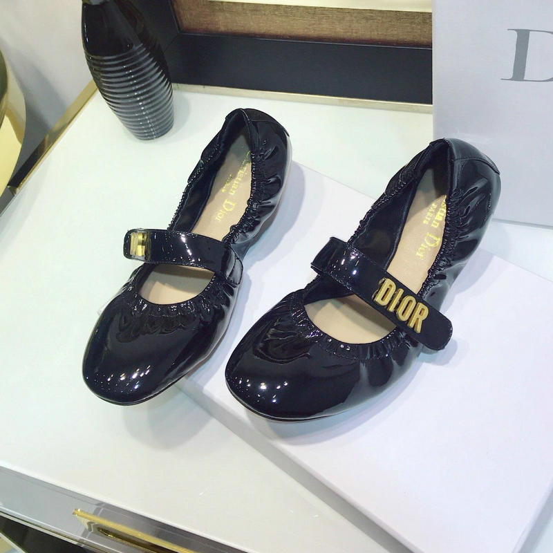 商品名称：クリスチャンディオール CHRISTIAN DIOR  26-CDJ19038 2019年最新入荷 バレーシューズ フラットシューズ レディース 靴 レザー パンプス