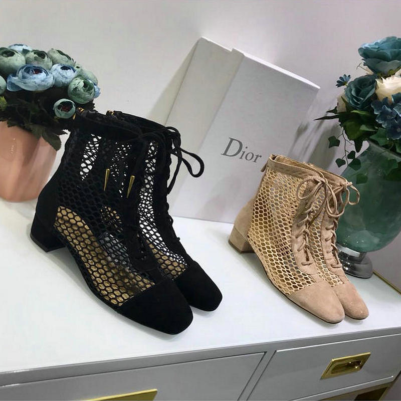 クリスチャンディオール CHRISTIAN DIOR  26-CDJ19046 2019年最新入荷 ブーツ レディース靴 ローヒールシューズ レザー