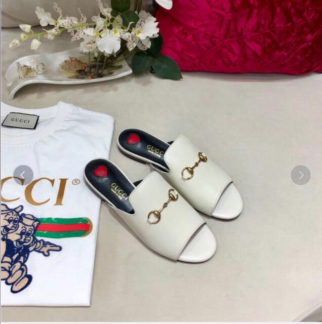グッチ GUCCI  026-GGJ19064 2019年最新入荷 サンダル サマーサンダル フラットシューズ レザー レディース 靴 ミュール