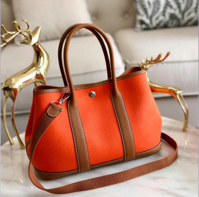 エルメス HERMES 063-H6003BCF 2019年最新入荷 ガーデンパーティー トートバッグ ハンドバッグ キャンパス ママバッグ