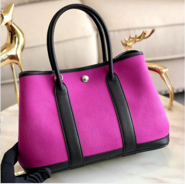 エルメス HERMES 2019年最新入荷 ガーデンパーティー トートバッグ ハンドバッグ キャンパス ママバッグ