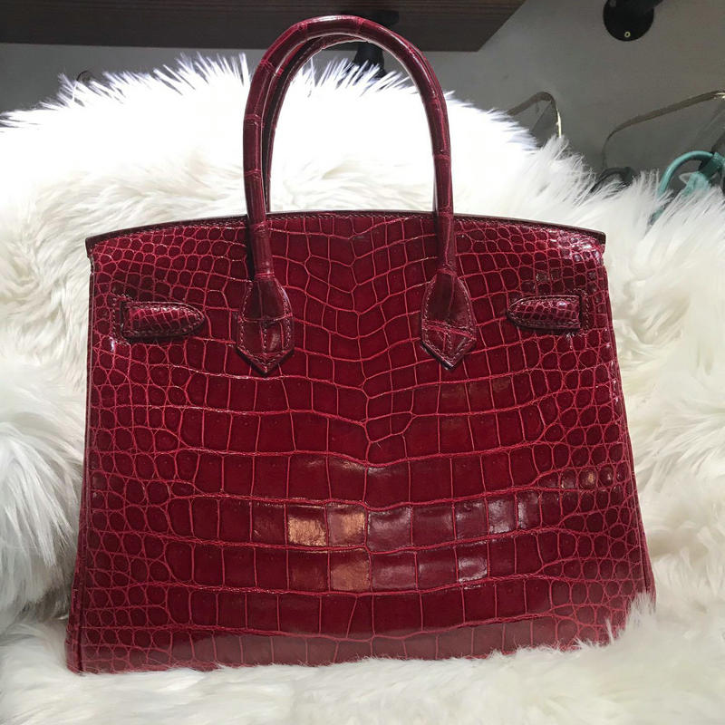 エルメス HERMES 063-HBK30EPDH　2019年最新入荷 バーキンバッグ トートバッグ ハンドバッグ クロコダイル革 レディースかばん