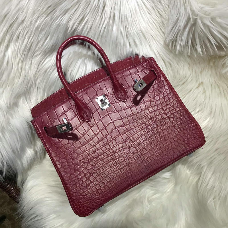エルメス HERMES 063-HBK35EPJH 2019年最新入荷 バーキンバッグ トートバッグ ハンドバッグ クロコダイル革 レディースかばん