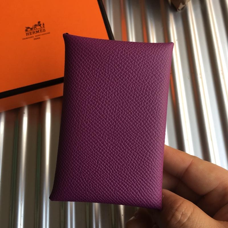エルメス HERMES 063-HE0441HZ 2019年最新入荷 カルヴィ カードケース 名刺入れ カードホルダー 二つ折り コンパクト 小銭入れ ヴォーエプソン