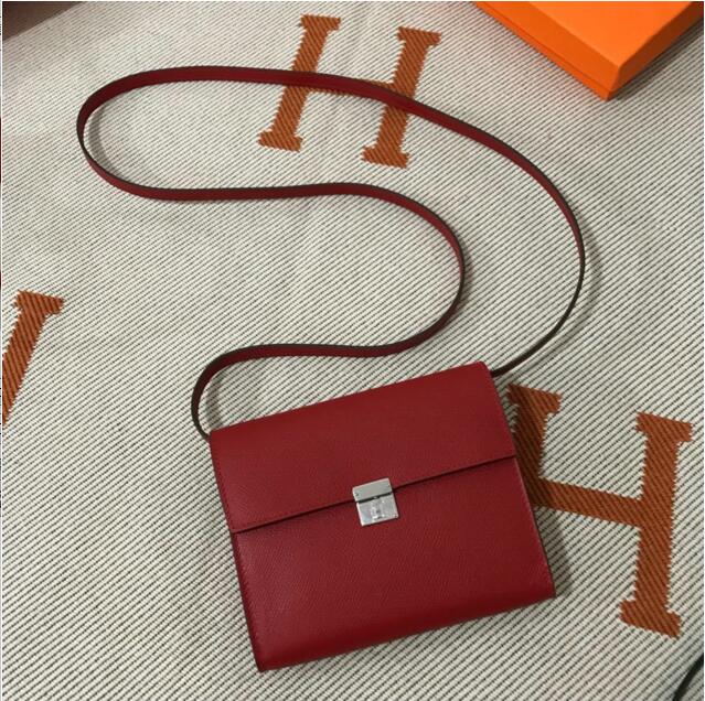 エルメス HERMES  063-HE0735RD 2019年最新入荷 クリック 16 財布 手持ち鞄 チェーンウォレット クラッチバッグ 斜めがけ ショルダーバッグ