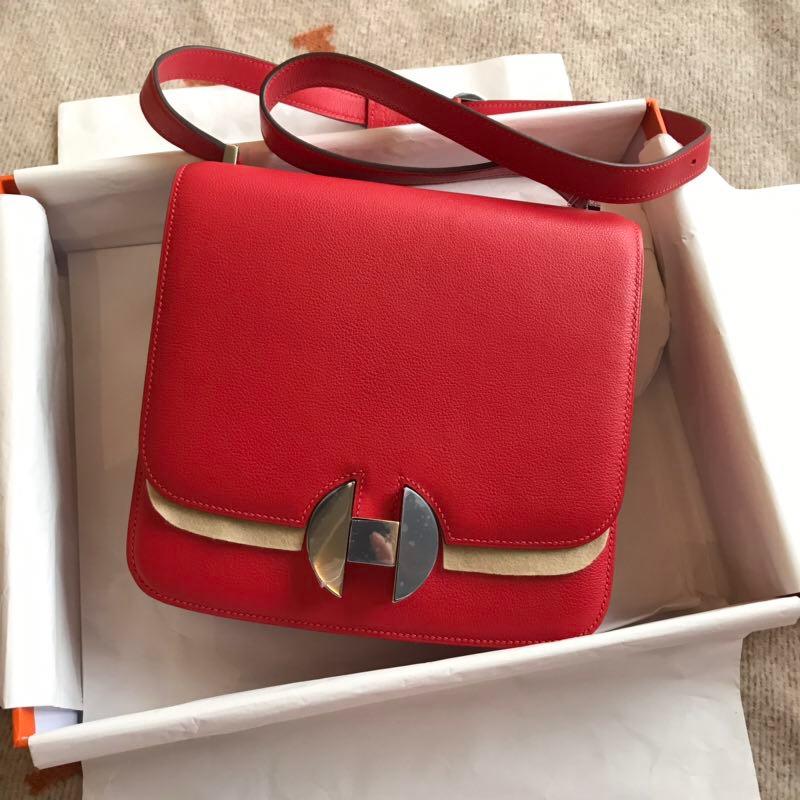 エルメス HERMES 063-HE0751RD 2019年最新入荷 エルメス2002 ショルダーバッグ フラップバッグ ヴォー エヴァーカラー レディース