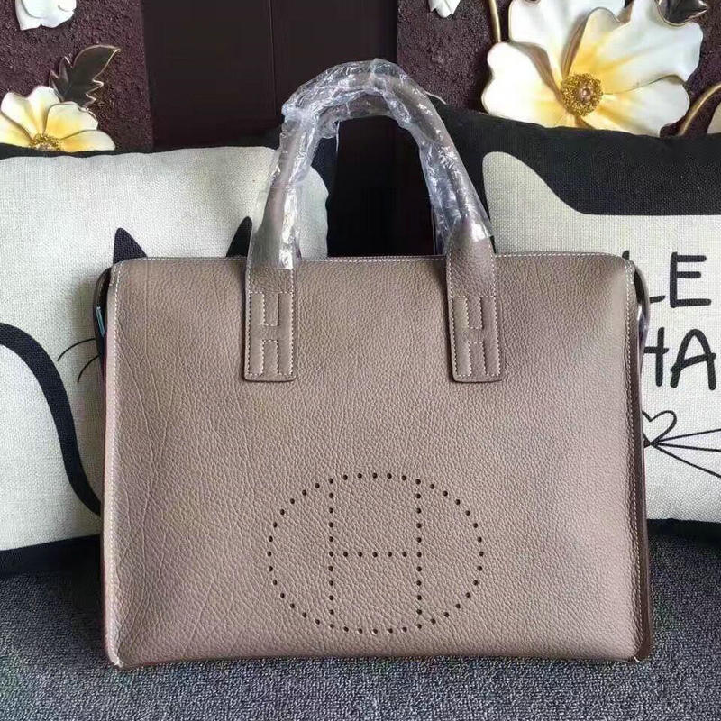 エルメス HERMES  063-HE8813QH 2019年最新入荷 ブリーフケース トートバッグ ショルダーバッグ ビジネス メンズ かばんトゴ革