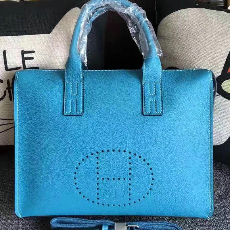 エルメス HERMES  063-HE8813TL 2019年最新入荷 ブリーフケース トートバッグ ショルダーバッグ ビジネス メンズ かばんトゴ革