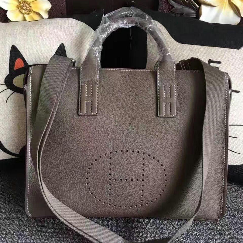エルメス HERMES  063-HE8813SH 2019年最新入荷 ブリーフケース トートバッグ ショルダーバッグ ビジネス メンズ かばんトゴ革