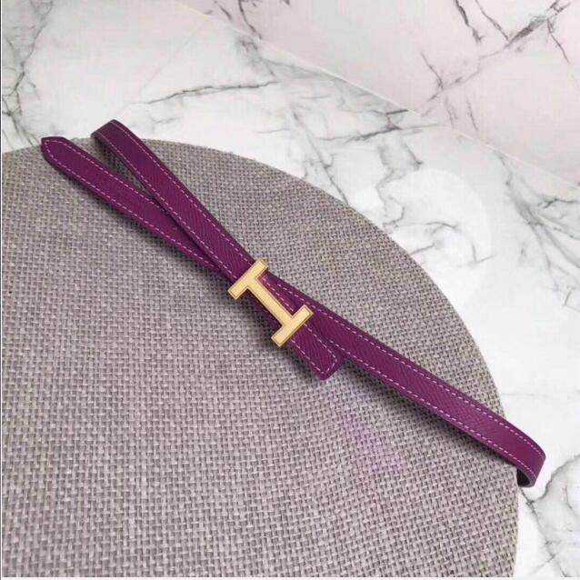 エルメス HERMES  063-HEP0702 2019年最新入荷 レディースベルト ルリ ベルトバックル 幅1.3cm ウィメンズ ヴォーエプソン