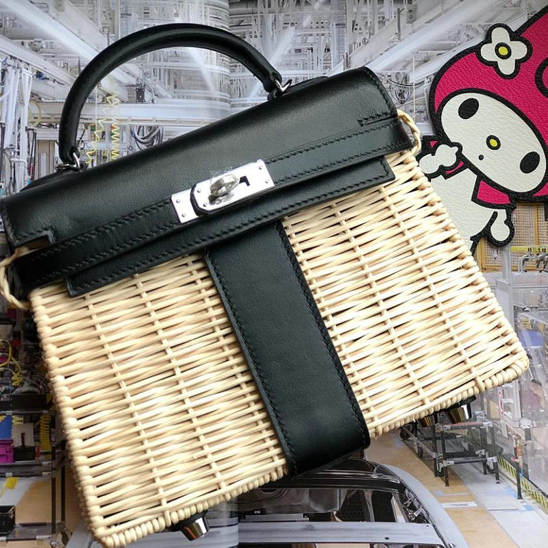 エルメス HERMES  HKLP20BK 2019年最新入荷 ケリー トートバッグ 2way ショルダーバッグ ピクニックバッグ レディースかばん