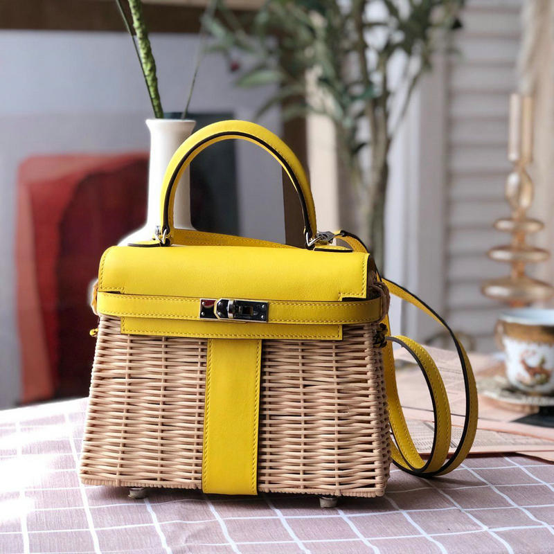 エルメス HERMES  HKLP20YL 2019年最新入荷 ケリー トートバッグ 2way ショルダーバッグ ピクニックBAGGU レディースかばん