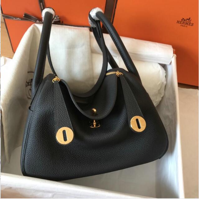 エルメス HERMES  063-HLD1059BK 2019年最新入荷 リンディ 斜めがけ ショルダーバッグ レディースかばん トリヨンクレマンス 手縫い