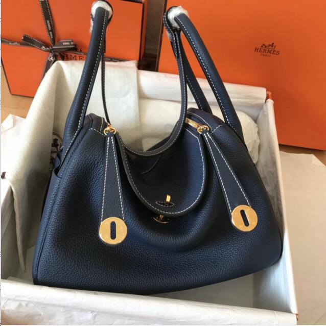 エルメス HERMES  063-HLD1059BL 2019年最新入荷 リンディ 斜めがけ ショルダーバッグ レディースかばん トリヨンクレマンス 手縫い