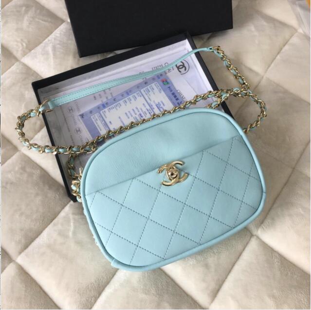 CHANEL シャネル 063-CH0137Q 2019年最新作 斜め掛け ショルダーバッグ カーフスキン レディースかばん