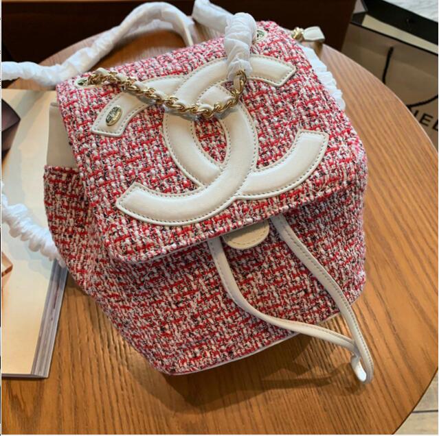 商品名称：シャネル CHANEL 063-CH0325B 2019年最新作 バックパック レディース リュック ココマーク リュックサック ツイード カジュアル 引きひも