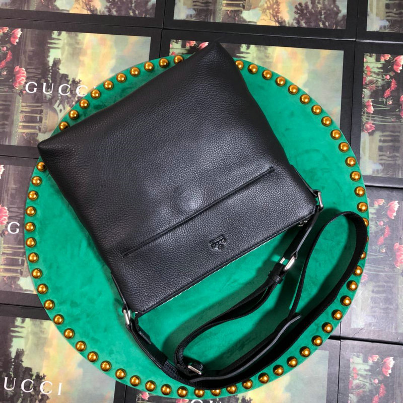 グッチ 057-GG394915 GUCCI 2019年最新入荷 斜め掛け ショルダーバッグ レザー 黒