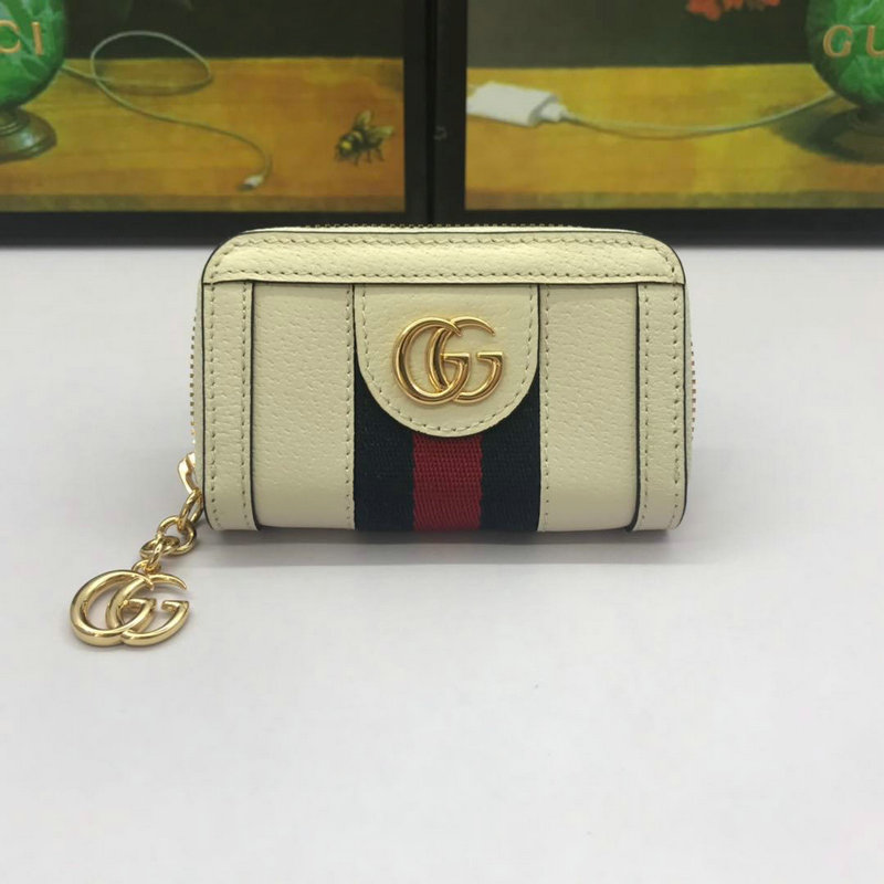 グッチ GUCCI  057-GG523157v2019年最新入荷 オフィディア GG キーケース 小銭入れ ジップコインケース レザー 白