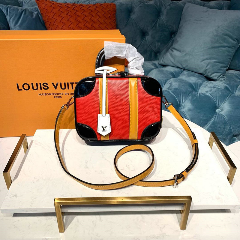 ルイヴィトン LOUISVUITTON  057-M44582C 2019年最新入荷 ニコラス ゲスキエール ハンドバッグ ミニ ラッゲージバッグ ショルダーバッグ エピレザー