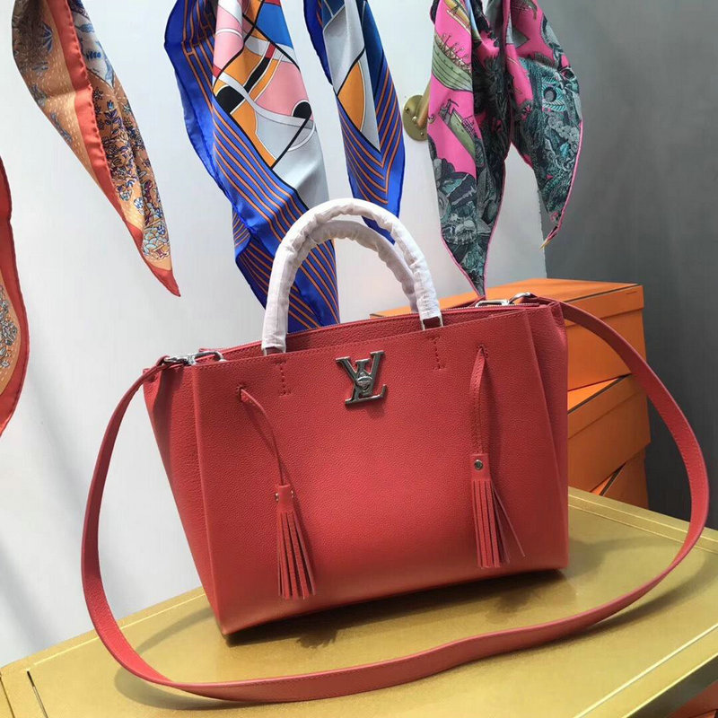 ルイヴィトン LOUISVUITTON  057-M54571R 2019年最新入荷 ロックミート トップハンドバッグ 2way ショルダーバッグ カーフレザー