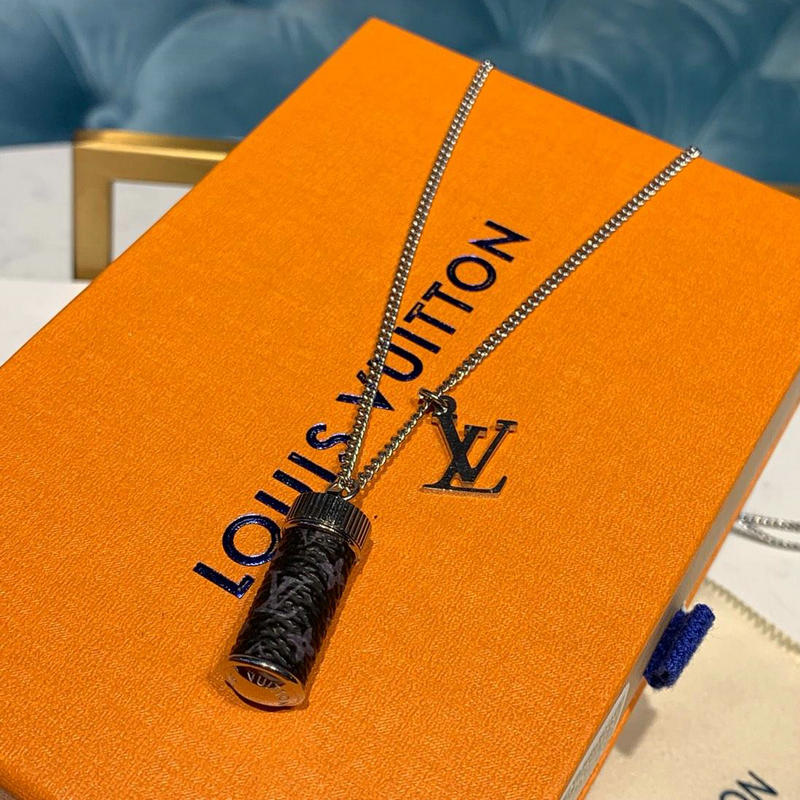 ルイヴィトン LOUISVUITTON  057-M63641 2019年最新入荷 コリエ チャームズ モノグラム エクリプス ロングネックレス