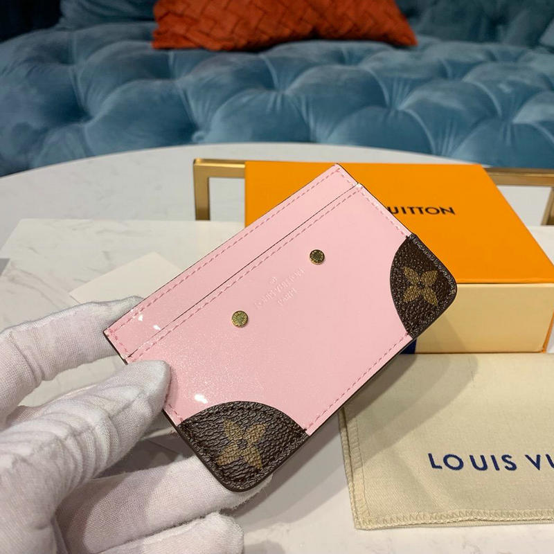 ルイヴィトン LOUISVUITTON  057-M63855 2019年最新入荷 ポルトカルトサンプル カードケース ヴェルニレザー パテントレザー 名刺入れ