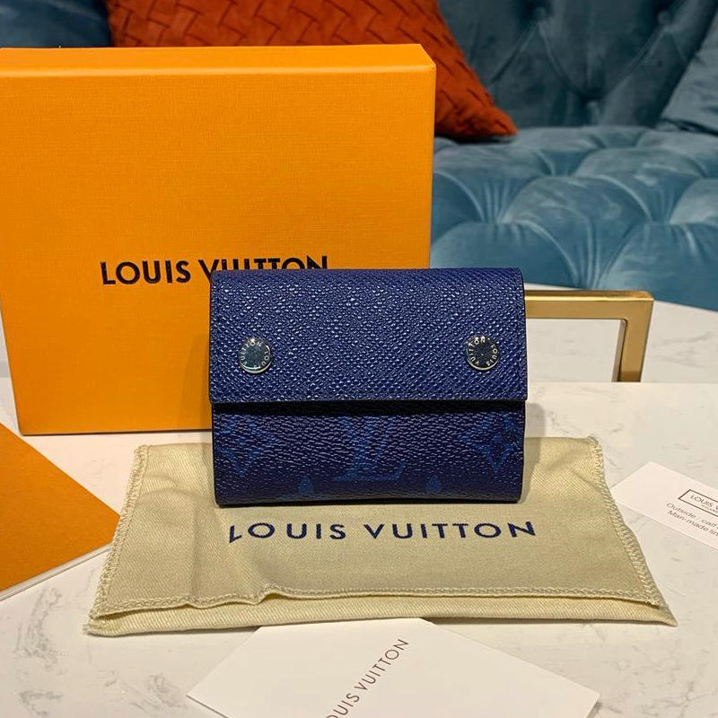 ルイヴィトン LOUISVUITTON  057-M676202019年最新入荷 ディスカバリー コンパクト ウォレット 三つ折り短財布 タイガレザー 札入れ