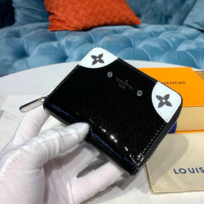 ルイヴィトン LOUISVUITTON  057-M67665 2019年最新入荷 ジッピー コインパース ファスナー短財布 小銭入れ カードケース パテントレザー ヴェルニ