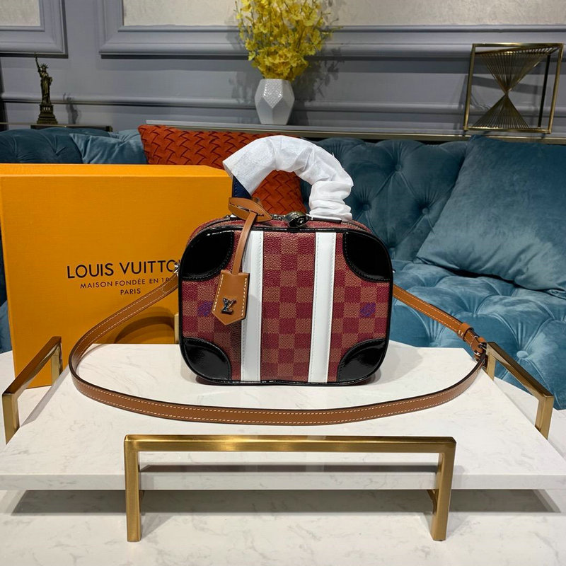 ルイヴィトン LOUISVUITTON  057-N44582J 2019年最新入荷 ニコラス ゲスキエール ハンドバッグ ミニ ラッゲージバッグ ショルダーバッグ ダミエキャンパス