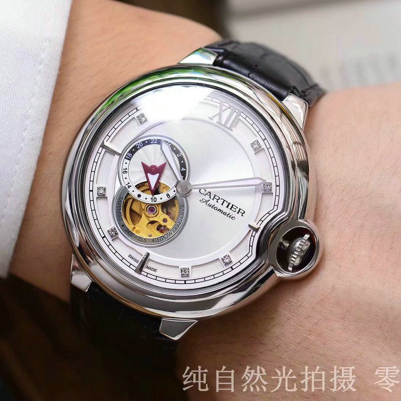 カルティエ CARTIER  ZX-CAT19019 2019年最新入荷 バロン ブルー ドゥ カルティエ ウォッチ オートマチック 腕時計 自動巻き 機械式時計 本革ベルト