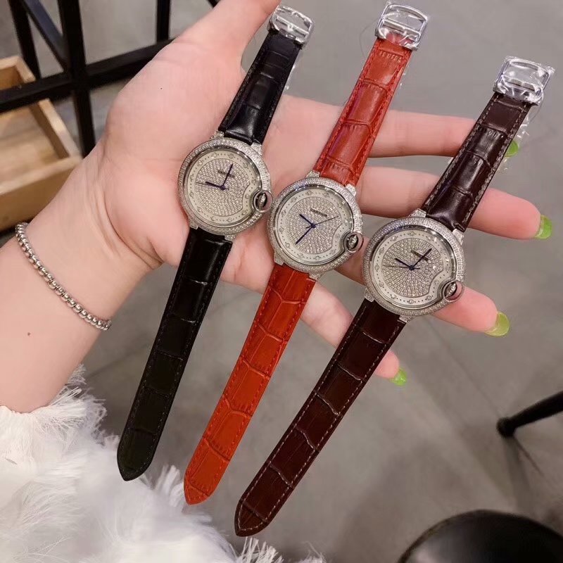 カルティエ CARTIER  ZX-CAT19023 2019年最新入荷 ウォッチ クォーツ 腕時計 時計 本革ベルト