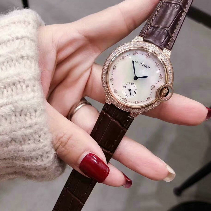 カルティエ CARTIER  ZX-CAT19025 2019年最新入荷 ウォッチ クォーツ 腕時計 時計 本革ベルト