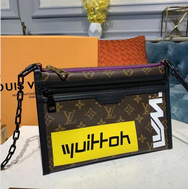 ルイヴィトン LOUISVUITTON 2019年最新入荷 フラット メッセンジャーバッグ 斜め掛け ショルダーバッグ モノグラムキャンバス