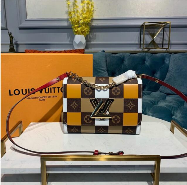ルイヴィトン LOUISVUITTON  057-M50282G 2019年最新入荷 ツイスト MM ショルダーバッグ ダミエキャンパス