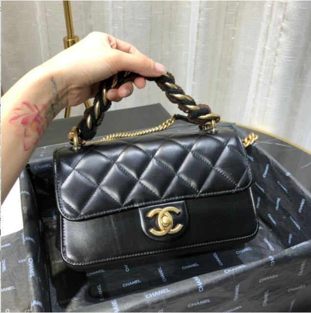 シャネル CHANEL 063-CH91865 2019年最新作 フラップ トップハンドルバッグ トートバッグ 2way ショルダーバッグ