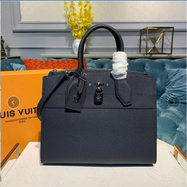 ルイヴィトン LOUISVUITTON  057-M53015 2019年最新入荷 シティ スティーマー MM ハンドバッグ トートバッグ 2way ショルダーバッグ グレインレザー