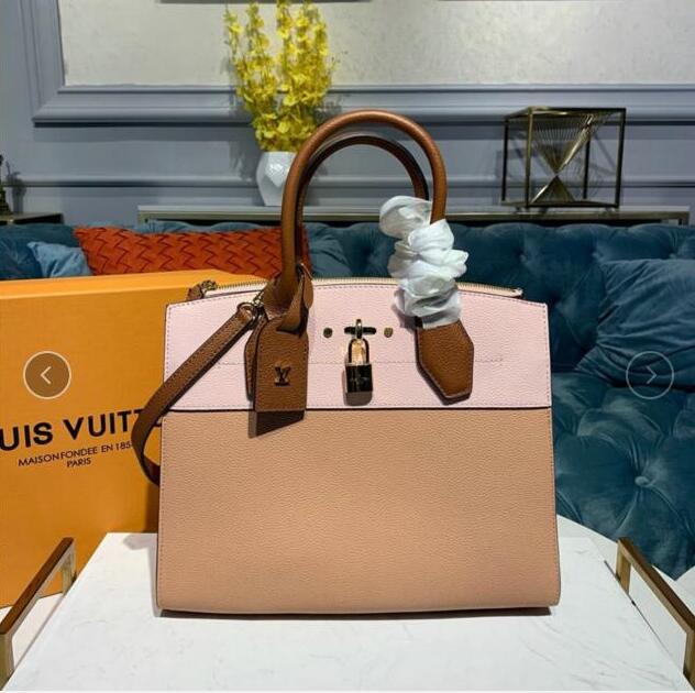 ルイヴィトン LOUISVUITTON  057-M53031F 2019年最新入荷 シティ スティーマー MM ハンドバッグ トートバッグ 2way ショルダーバッグ グレインレザー